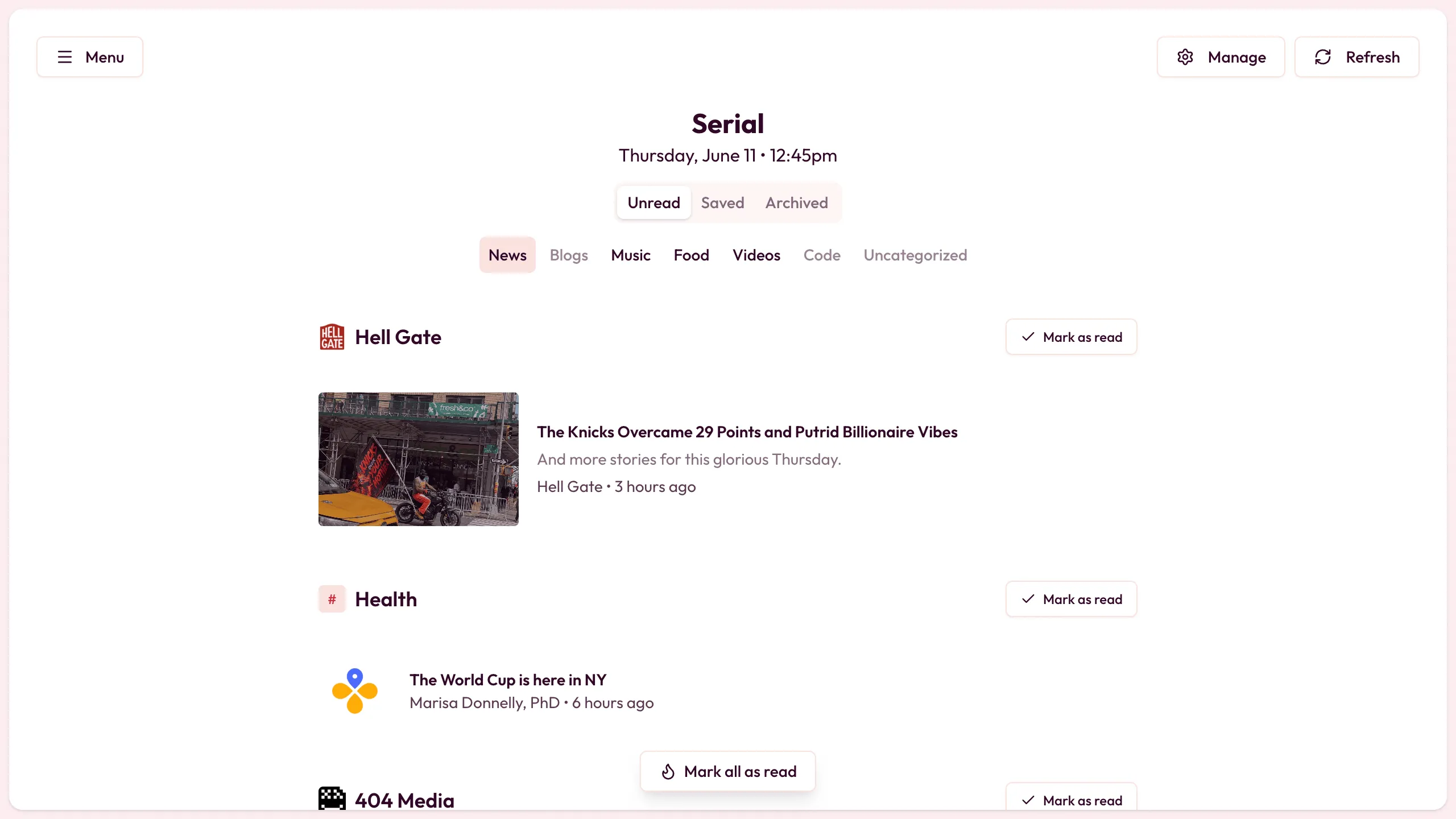 A screenshot of the Layout tab in Edit View, showing the view section editor