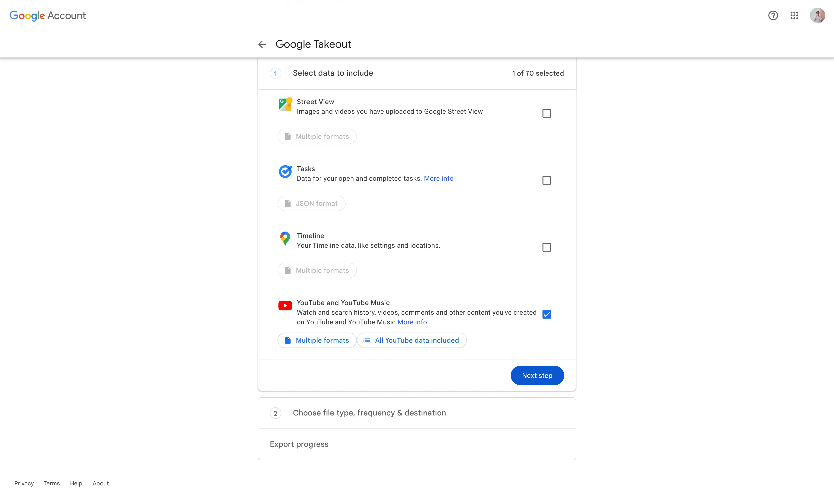 Step 2: Select YouTube and YouTube Music